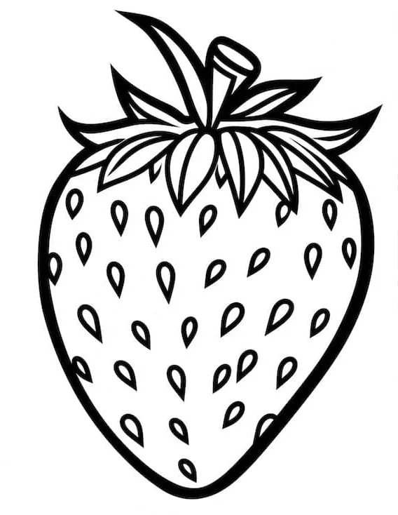 a imprimer coloriage Fraise gratuit