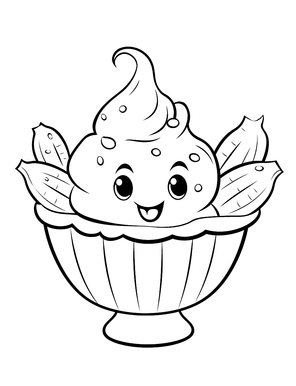 coloriage Glace à imprimer pdf gratuit