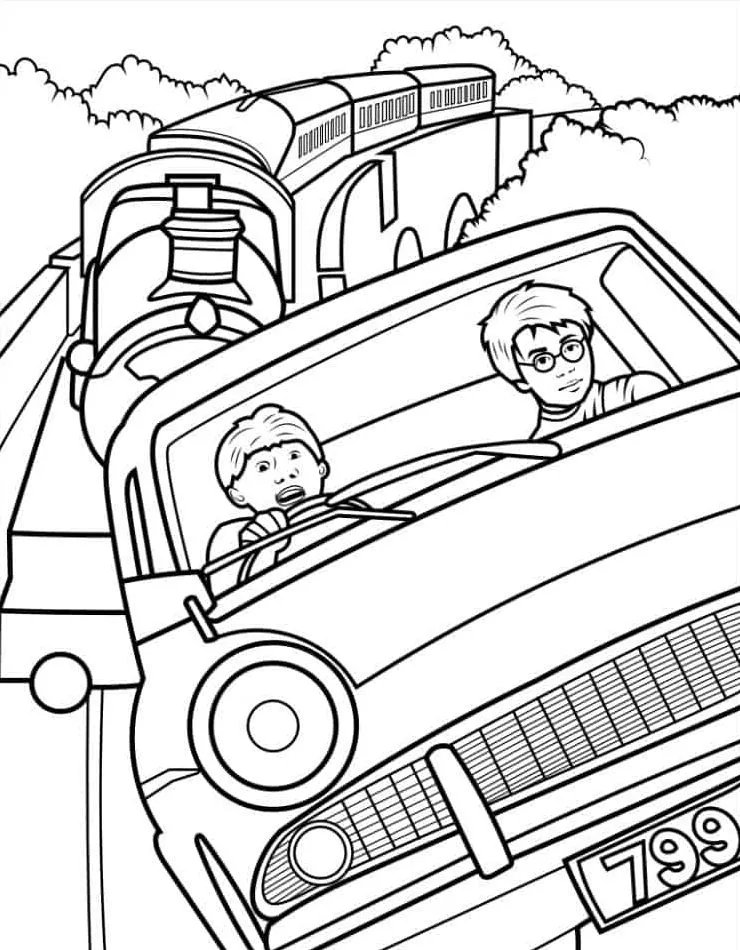 coloriage Harry Potter en ligne