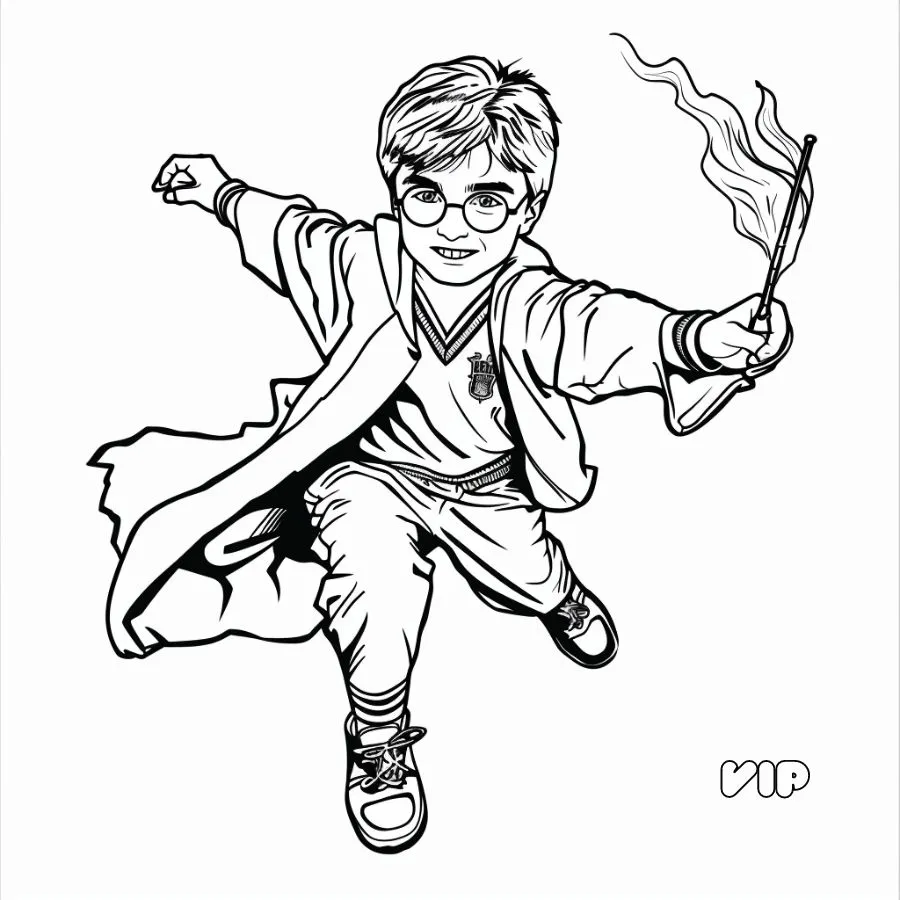 coloriage Harry Potter pour bebe a imprimer