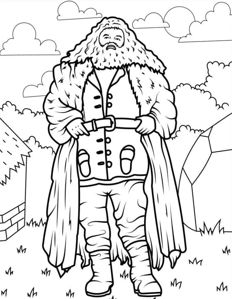 coloriage Harry Potter pour enfant de 4 ans 2