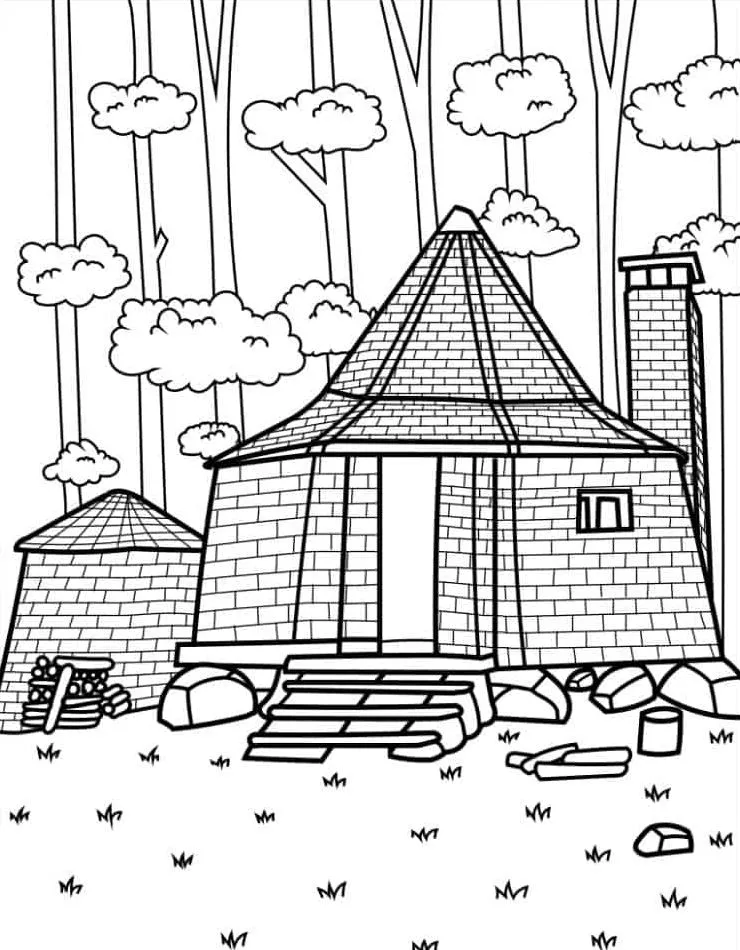 image de coloriage Harry Potter pour enfant