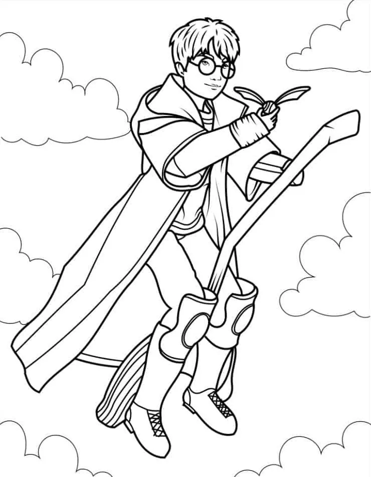 coloriage Harry Potter a imprimer