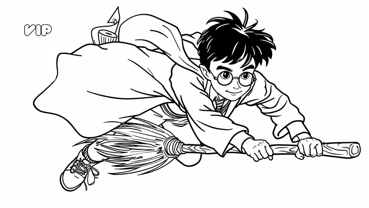 coloriage Harry Potter a dessiner en ligne