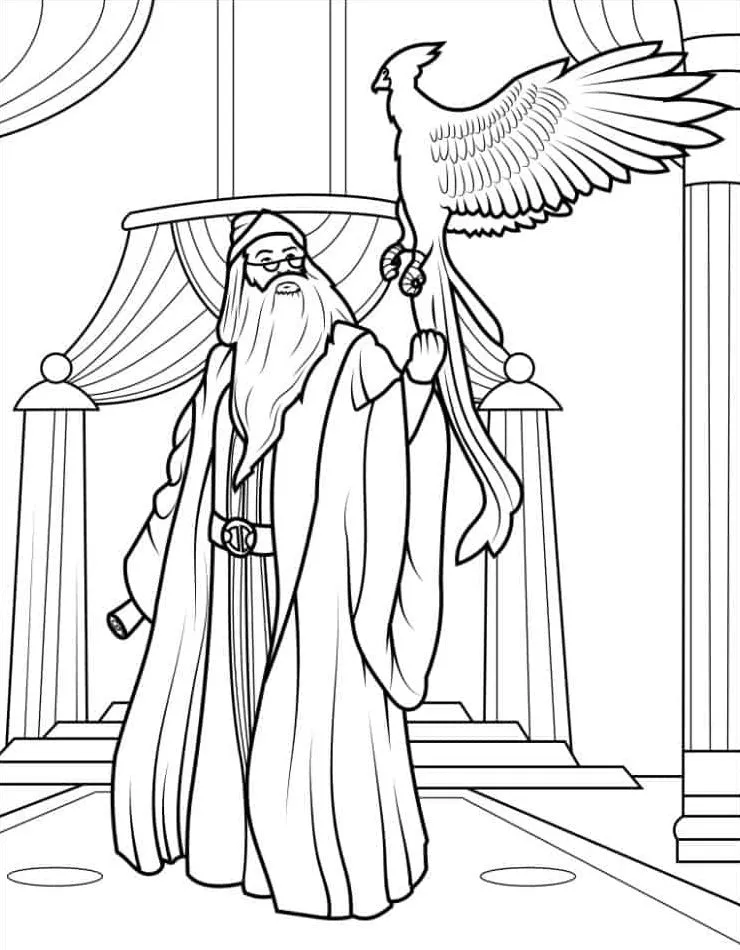 imprimer coloriage Harry Potter pour enfant