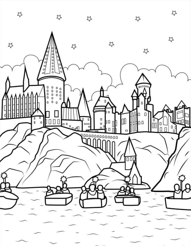 coloriage Harry Potter à imprimer pdf gratuit 1