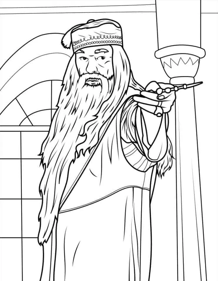 coloriage Harry Potter de pour enfants