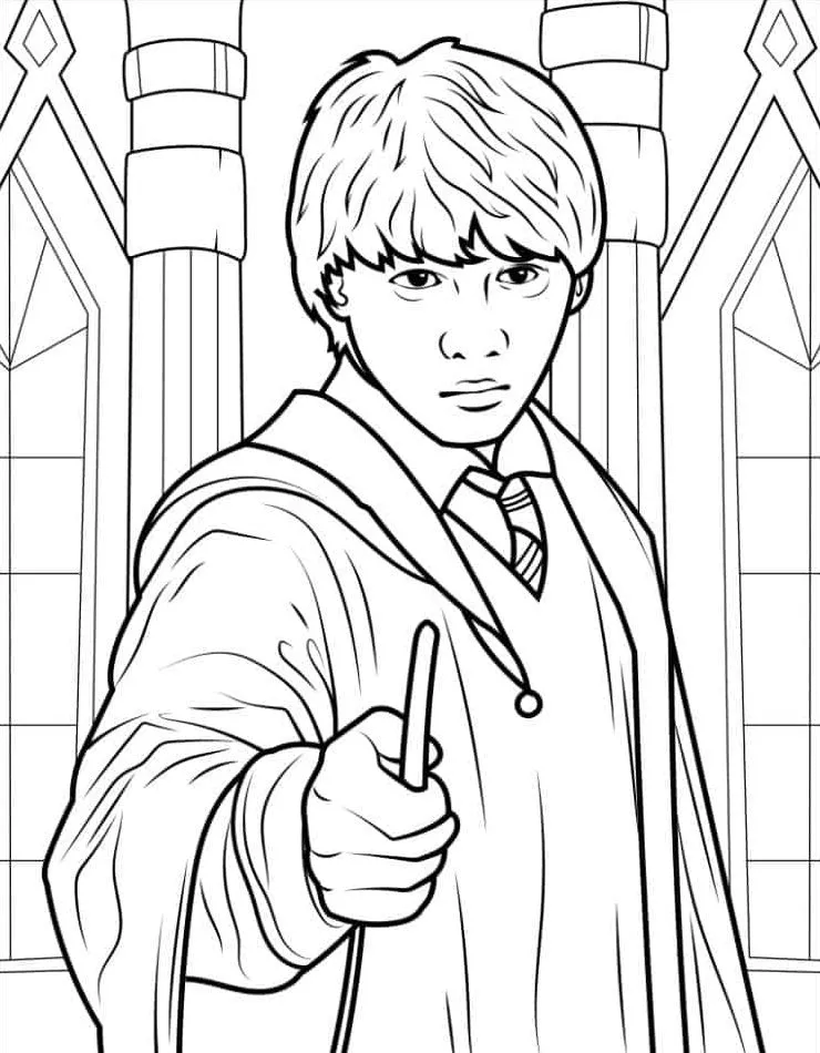 image pour coloriage Harry Potter enfant 1