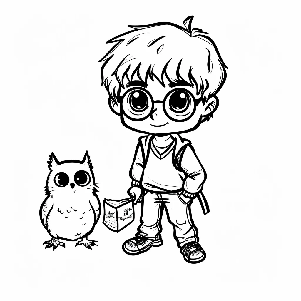 coloriage Harry Potter a colorier en ligne