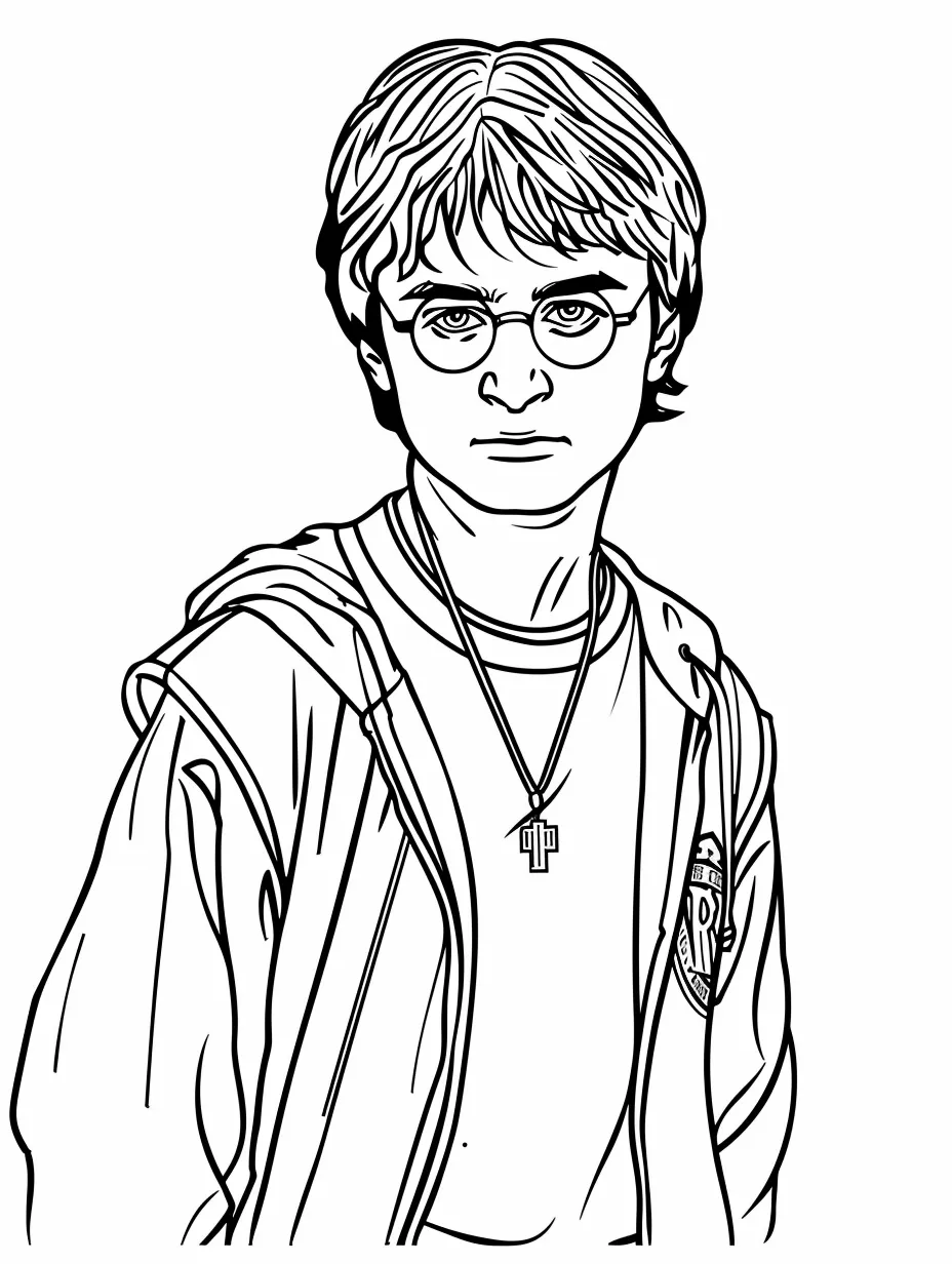 coloriage Harry Potter pour enfant de à imprimer