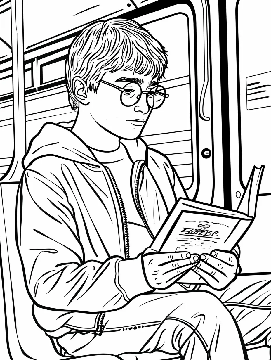 coloriage Harry Potter pour enfant de 3 ans