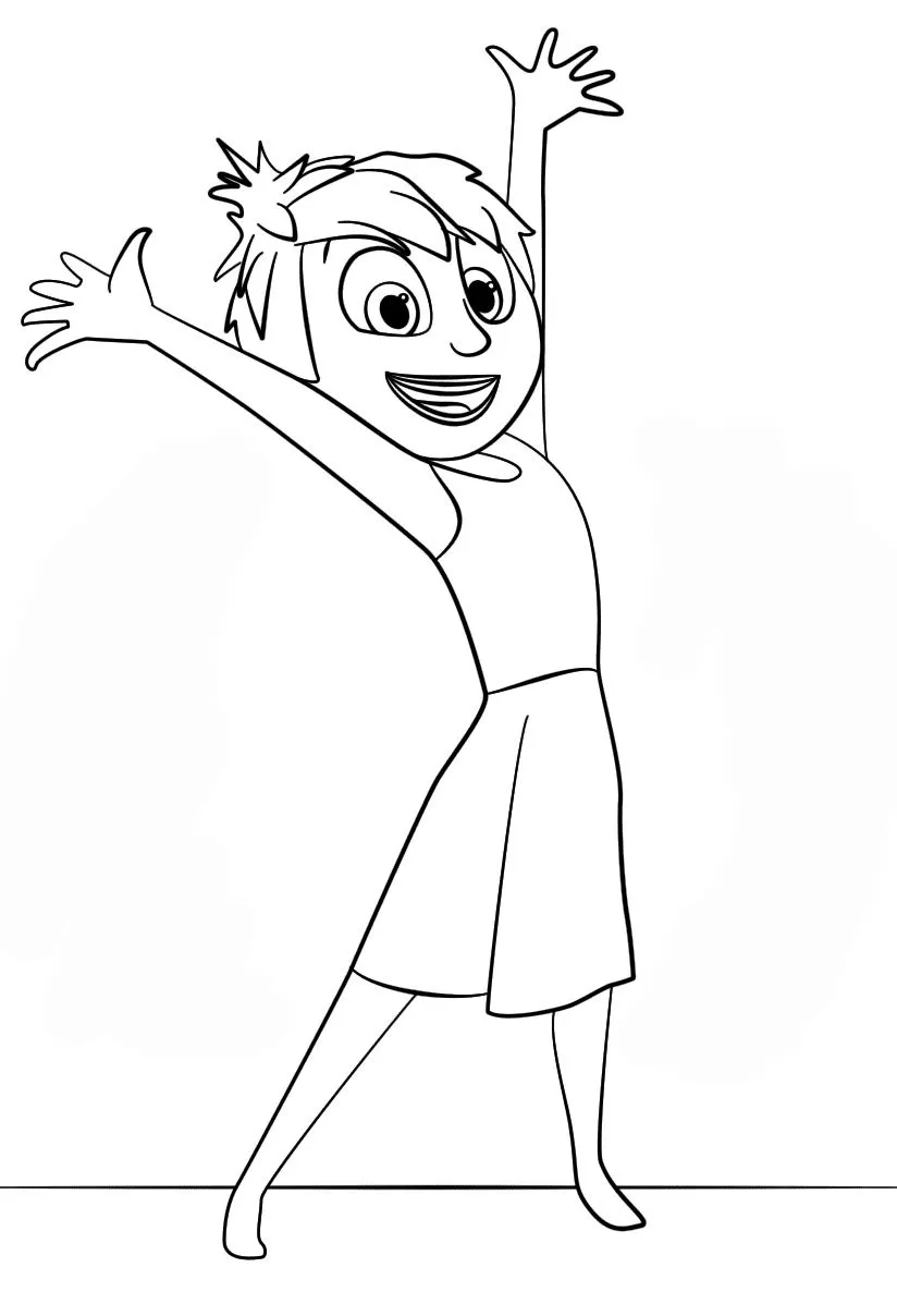 coloriage Inside Out pour enfant a imprimer gratuit