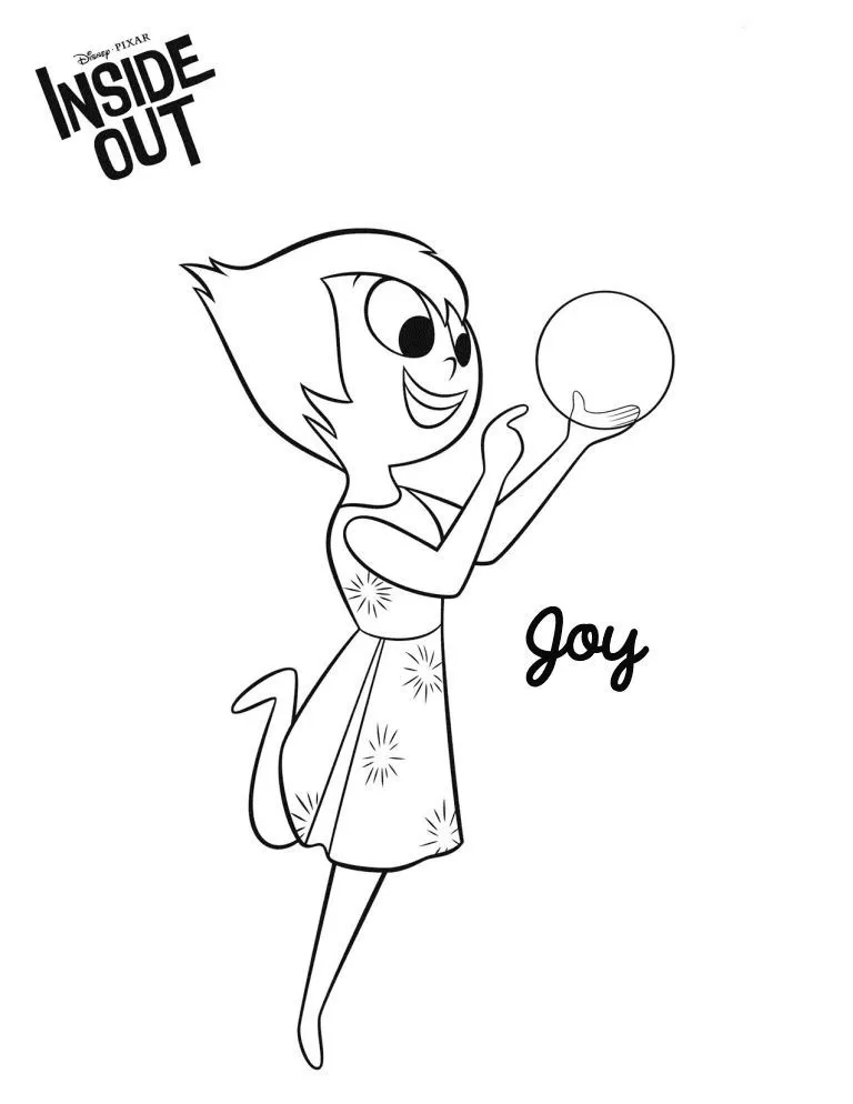 coloriage Inside Out pour enfants à imprimer