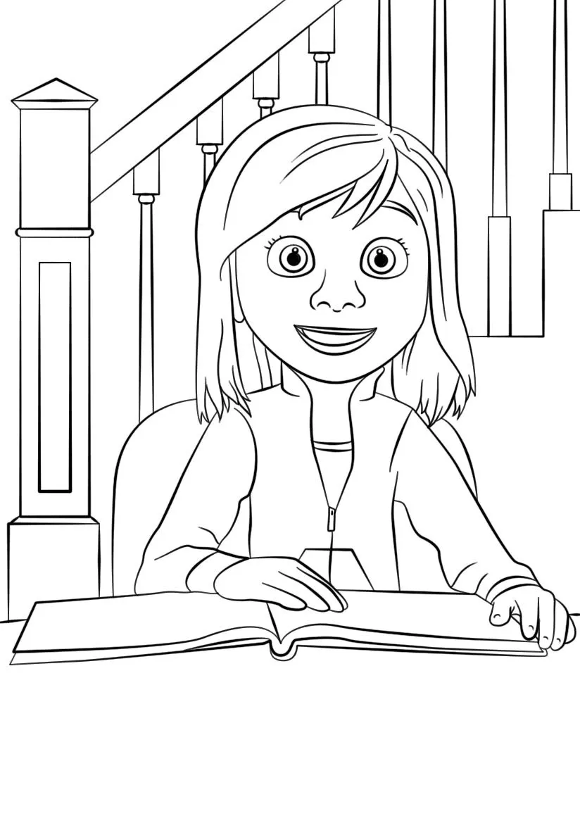 coloriage Inside Out pour enfants à télécharger