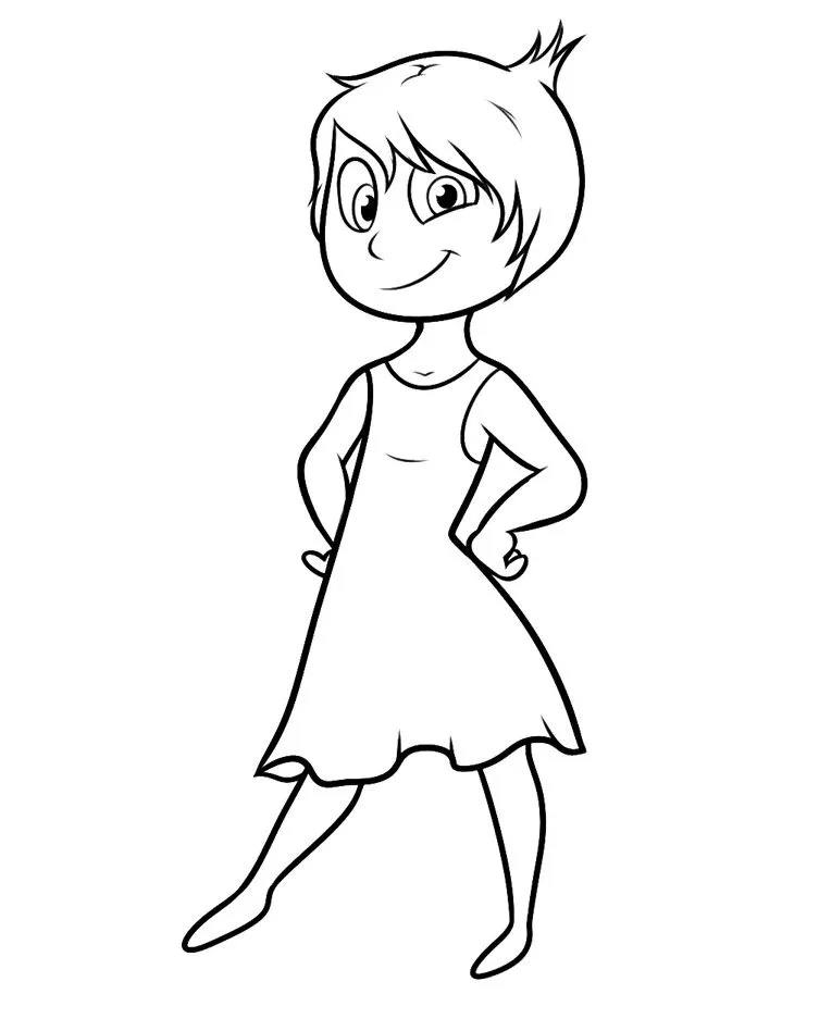 image de coloriage Inside Out pour enfant