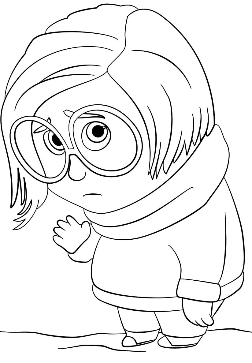 image de coloriage Inside Out pour enfant 1