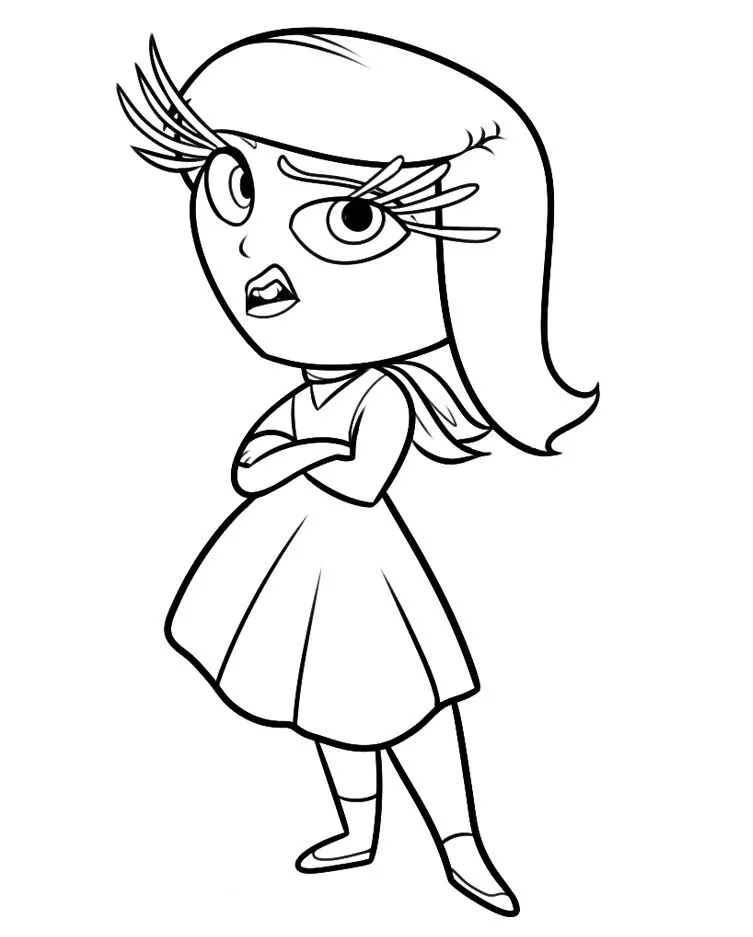 image de coloriage Inside Out pour enfant 2