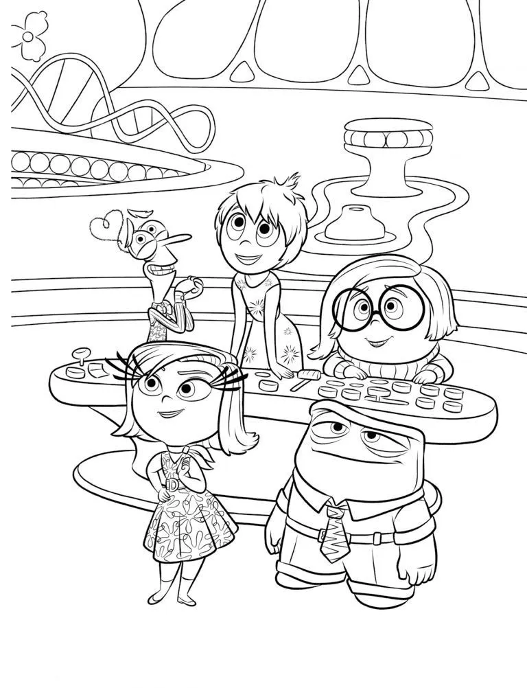 coloriage Inside Out a imprimer gratuit