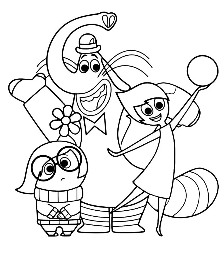 coloriage Inside Out et dessin a imprimer