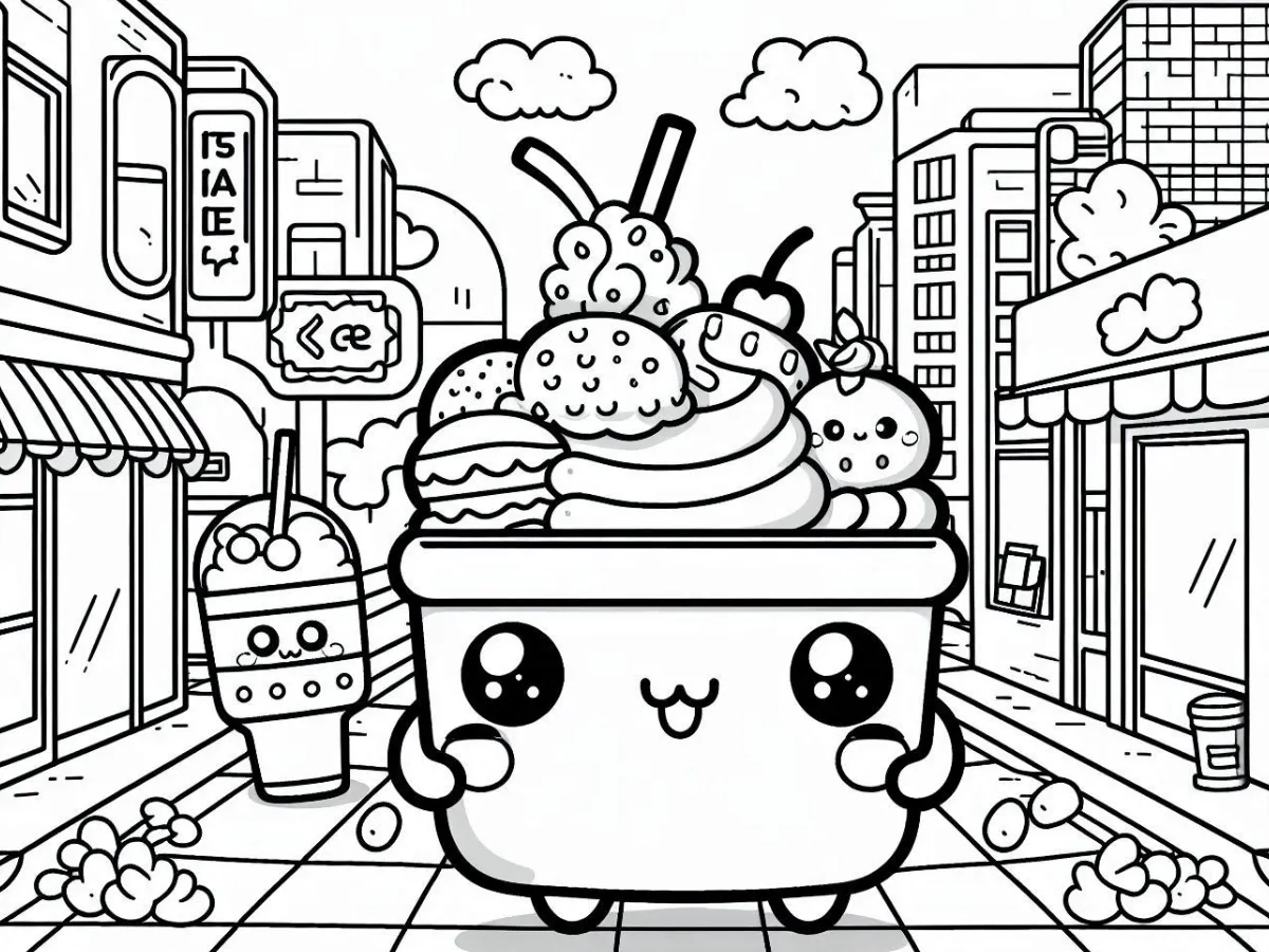 51 Coloriage Kawaii Nourriture Imprimer Divers Et Gratuit