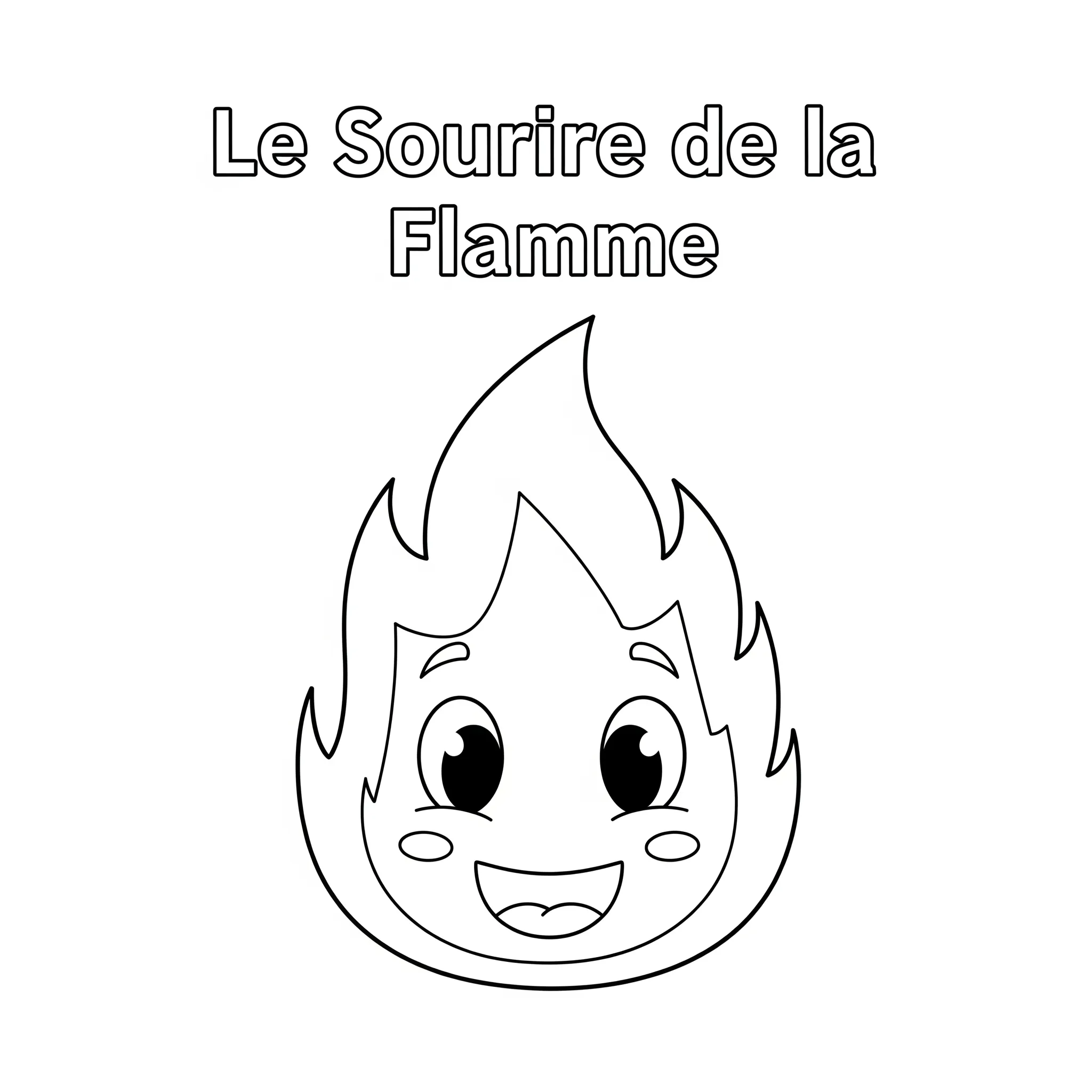 målarbild Flammans leende