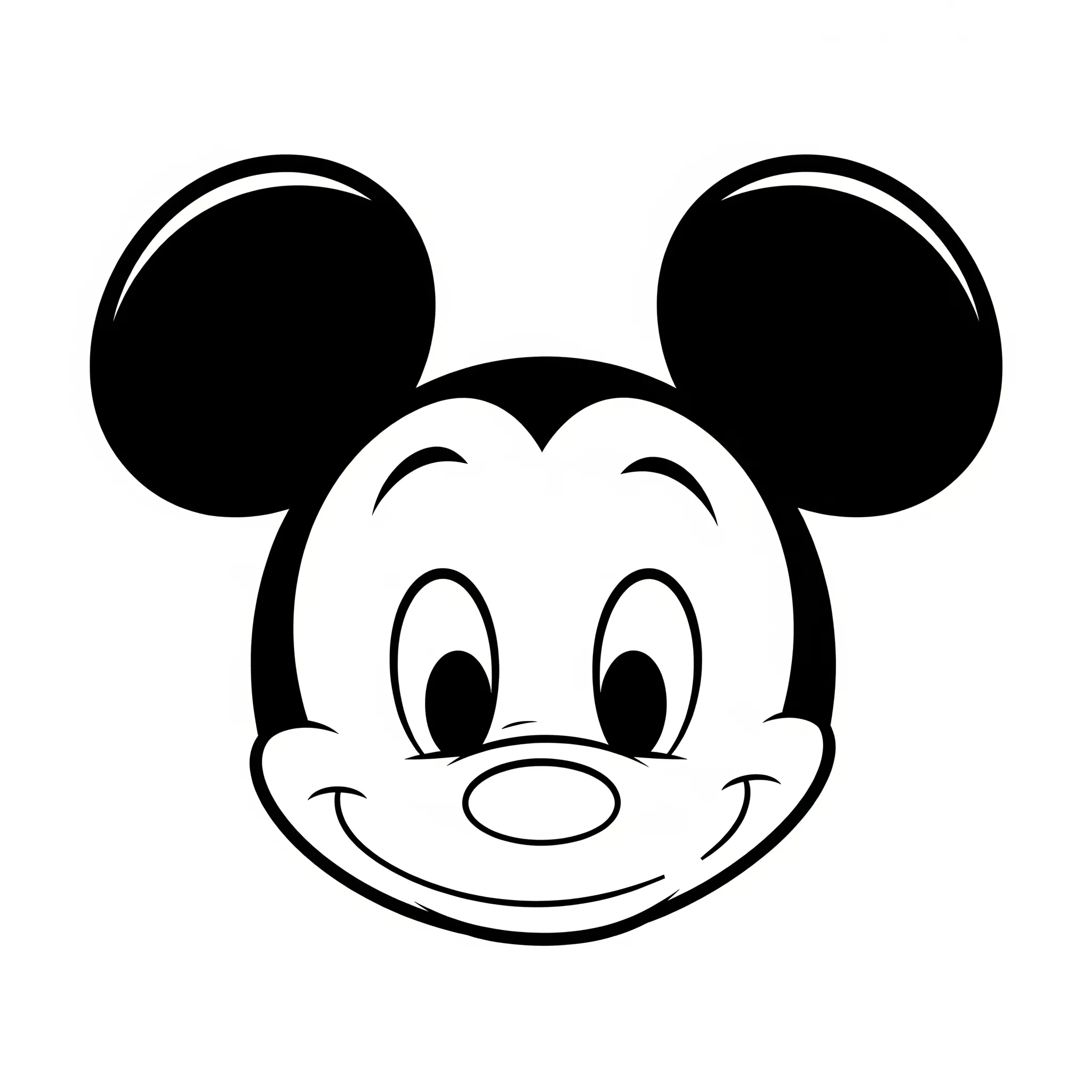 image de coloriage Les Oreilles de Mickey pour enfant