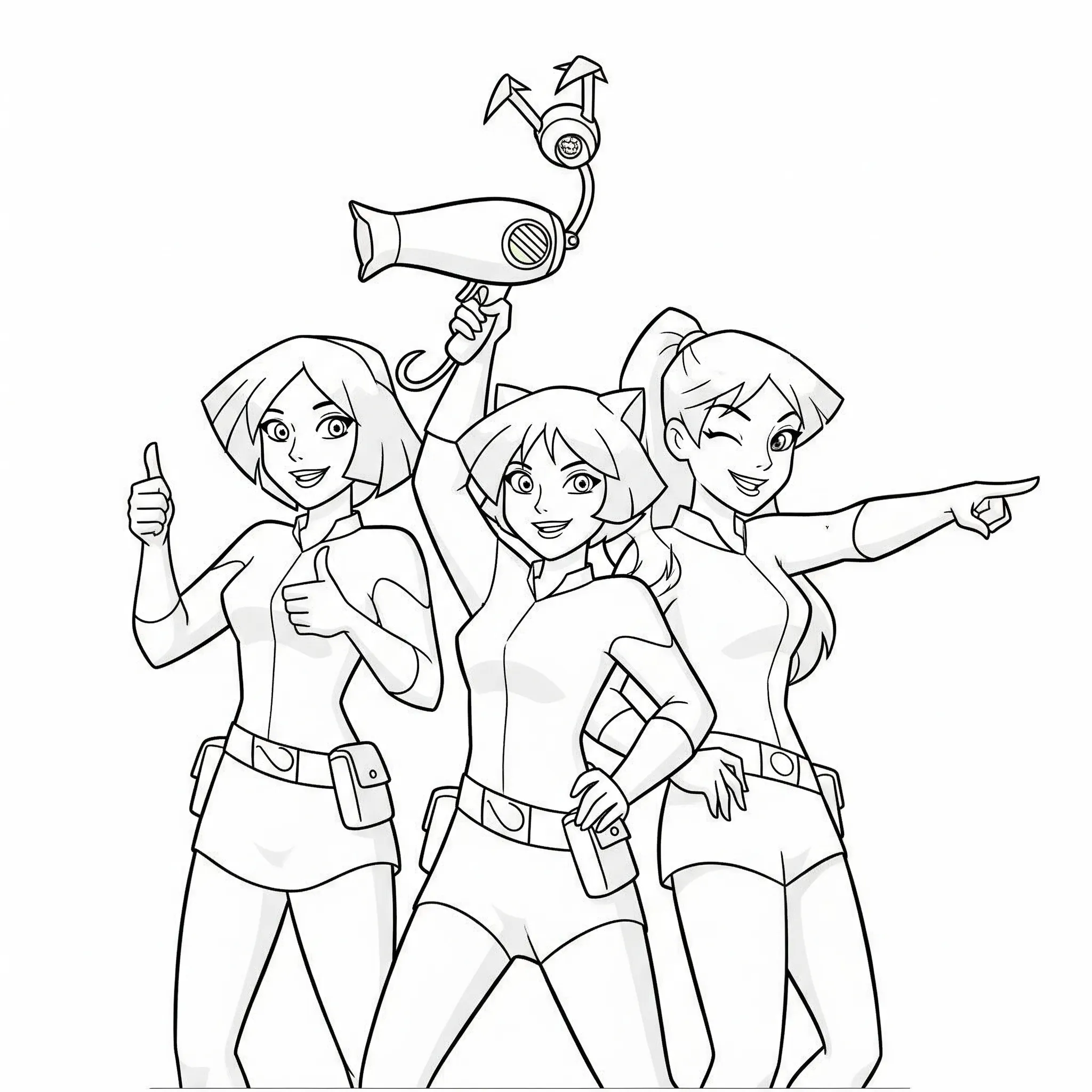 coloriage Les Spies en mission à imprimer pour enfant de 7 ans