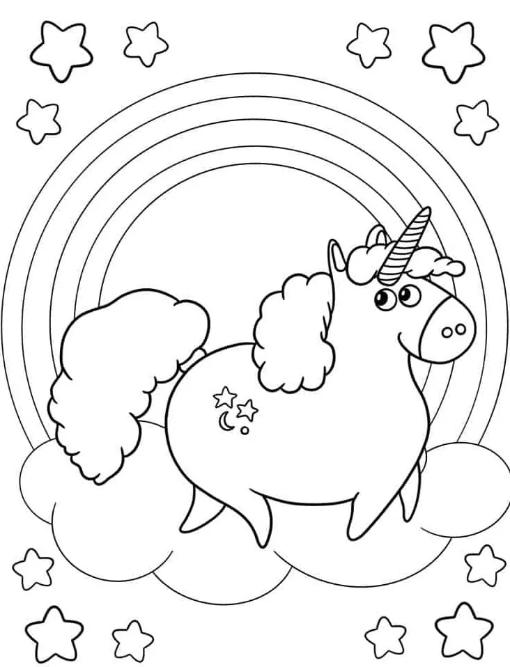 coloriage Licorne a dessiner en ligne