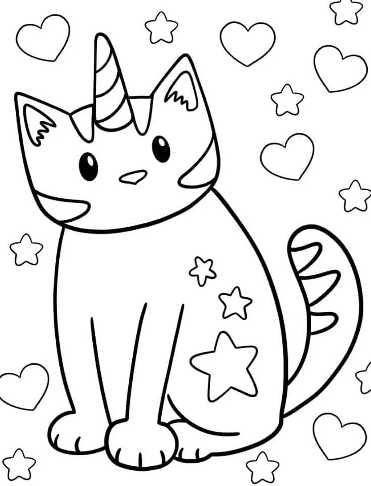 coloriage Licorne pour enfant de 2 ans