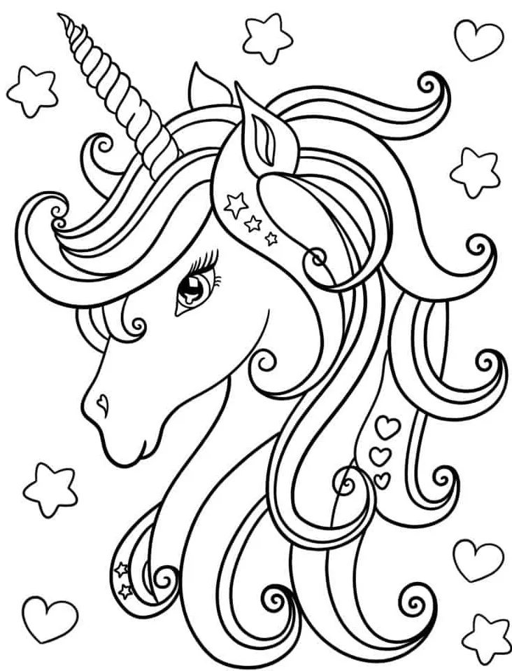 coloriage Licorne à imprimer pour enfant de 12 ans