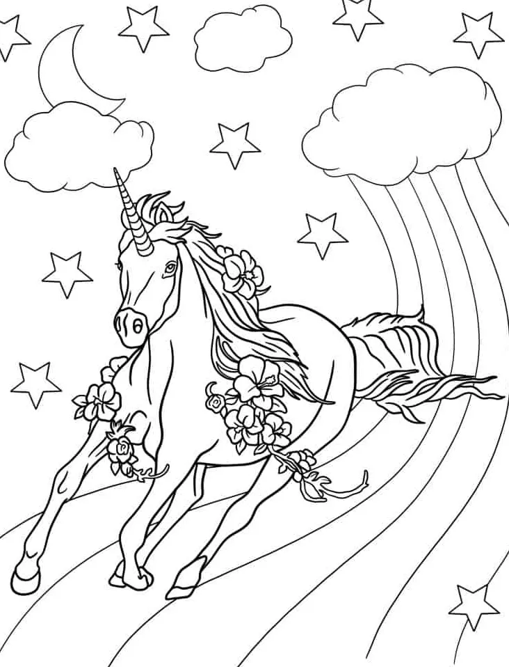 coloriage Licorne a imprimer gratuitement