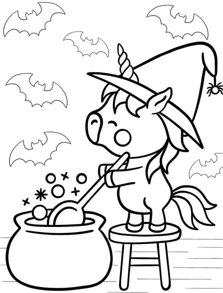 coloriage Licorne à imprimer gratuitement pdf