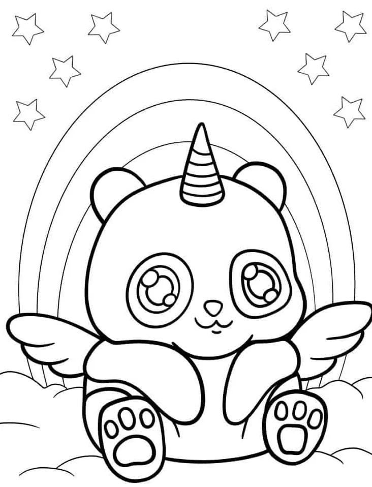 coloriage Licorne pour enfant de 6 ans