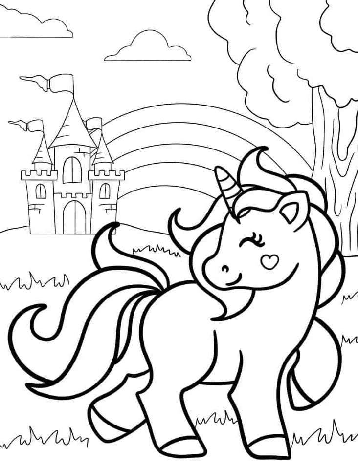 coloriage Licorne en ligne pour enfant