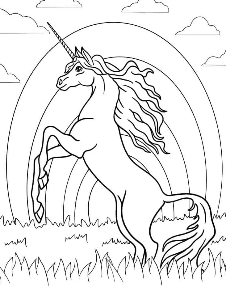 coloriage Licorne gratuit a imprimer