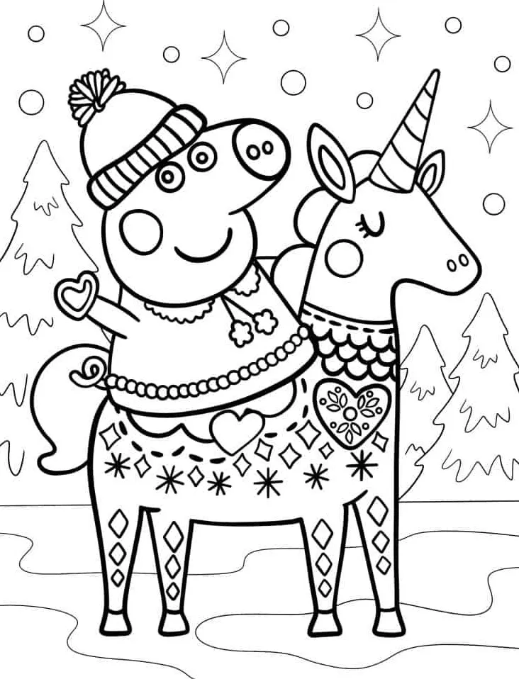 a imprimer coloriage Licorne gratuit 1