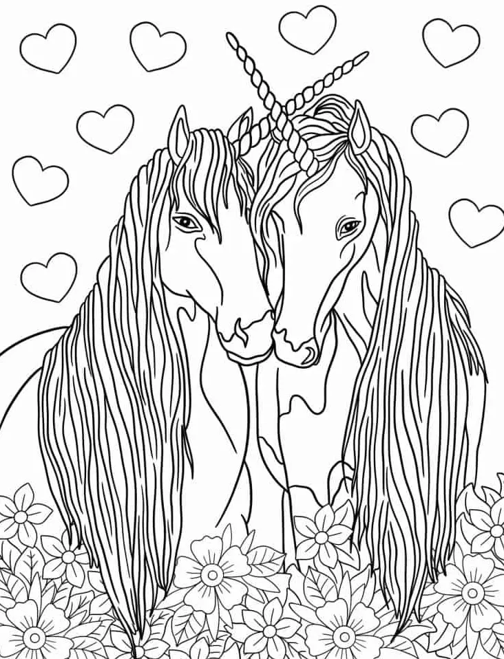 coloriage Licorne à imprimer pour enfant de 8 ans 1