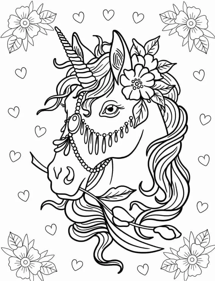 coloriage Licorne gratuit en ligne