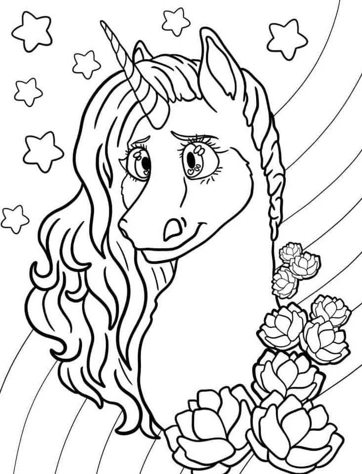 coloriage Licorne pour enfant de 3 ans 3