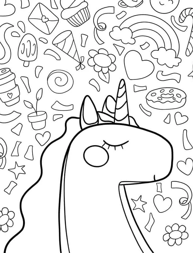 coloriage Licorne en ligne pour enfant 1