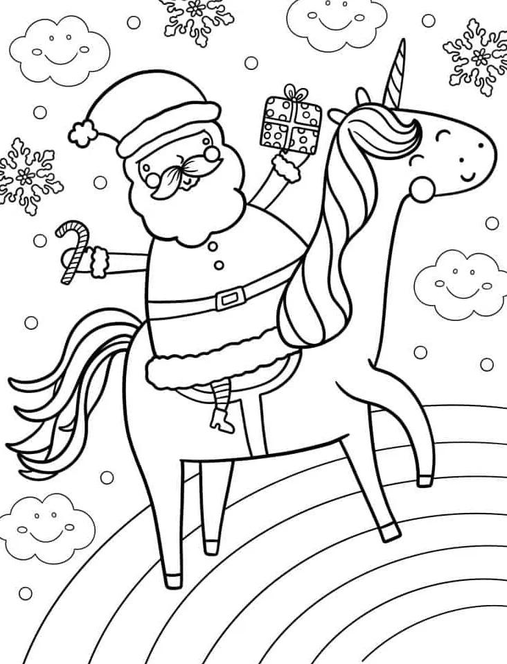 coloriage Licorne pour enfant de 5 ans