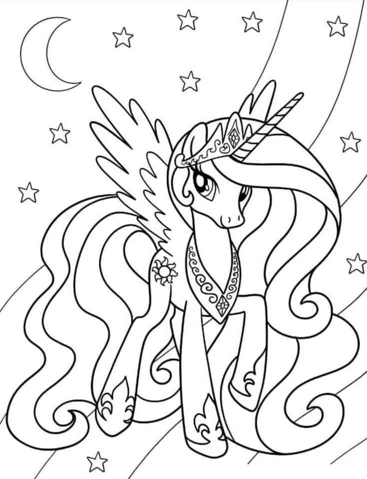 coloriage Licorne à imprimer