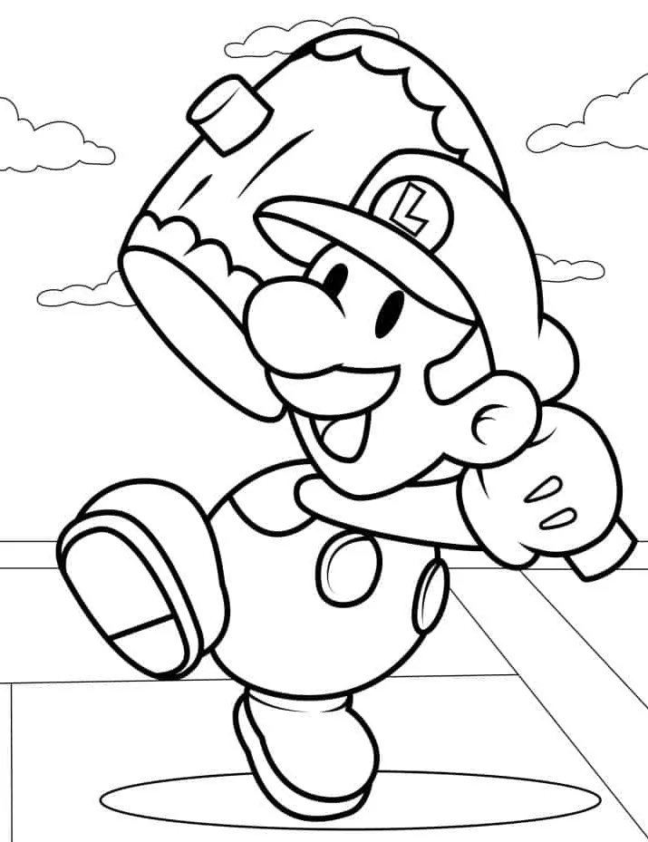 coloriage Luigi de pour enfants 1