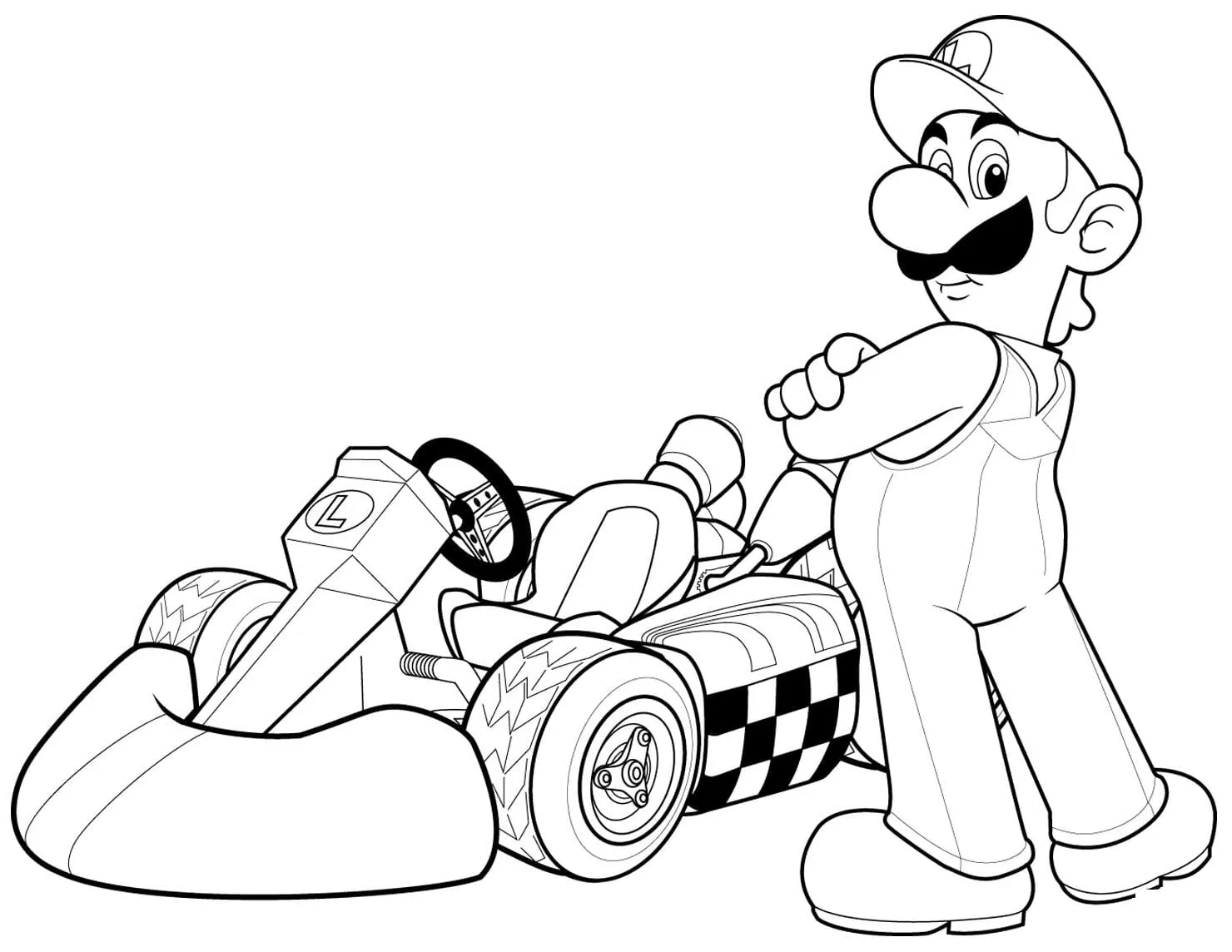 coloriage Luigi en ligne pour enfant 1