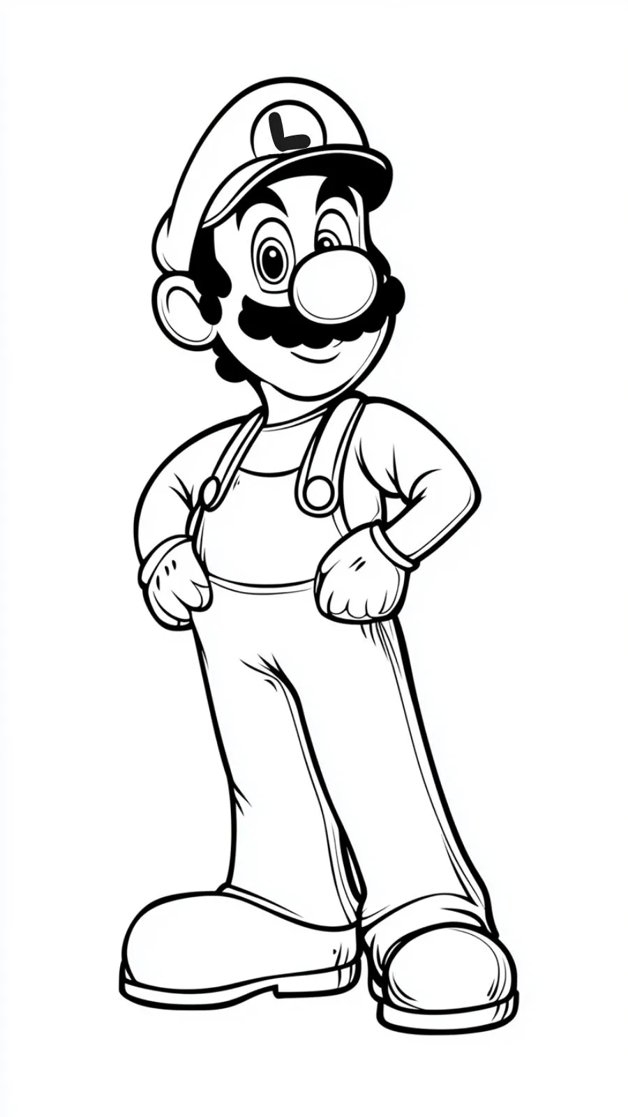 coloriage Luigi de pour enfants