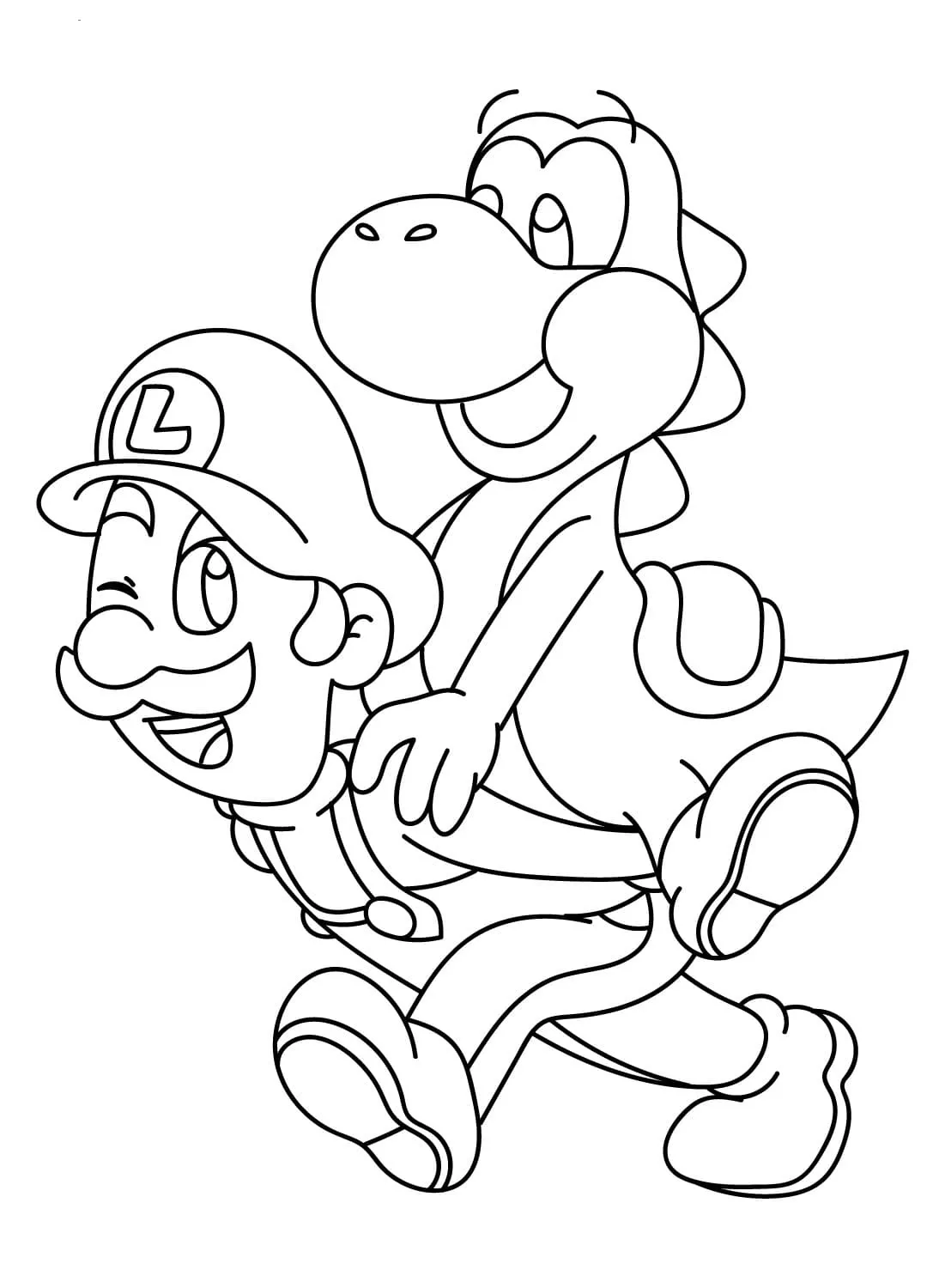 coloriage Luigi à imprimer gratuitement