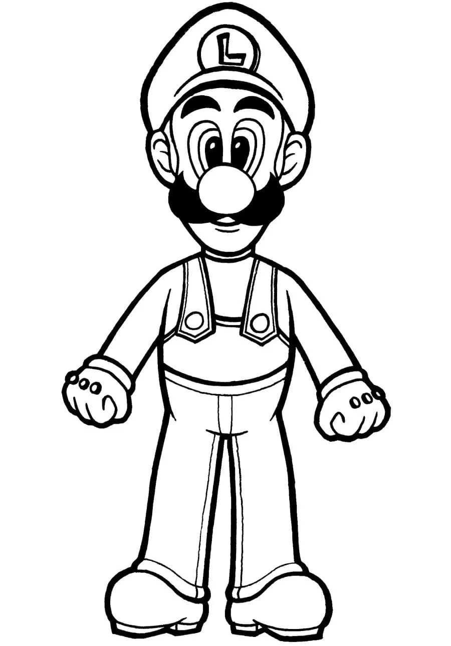 coloriage Luigi gratuit