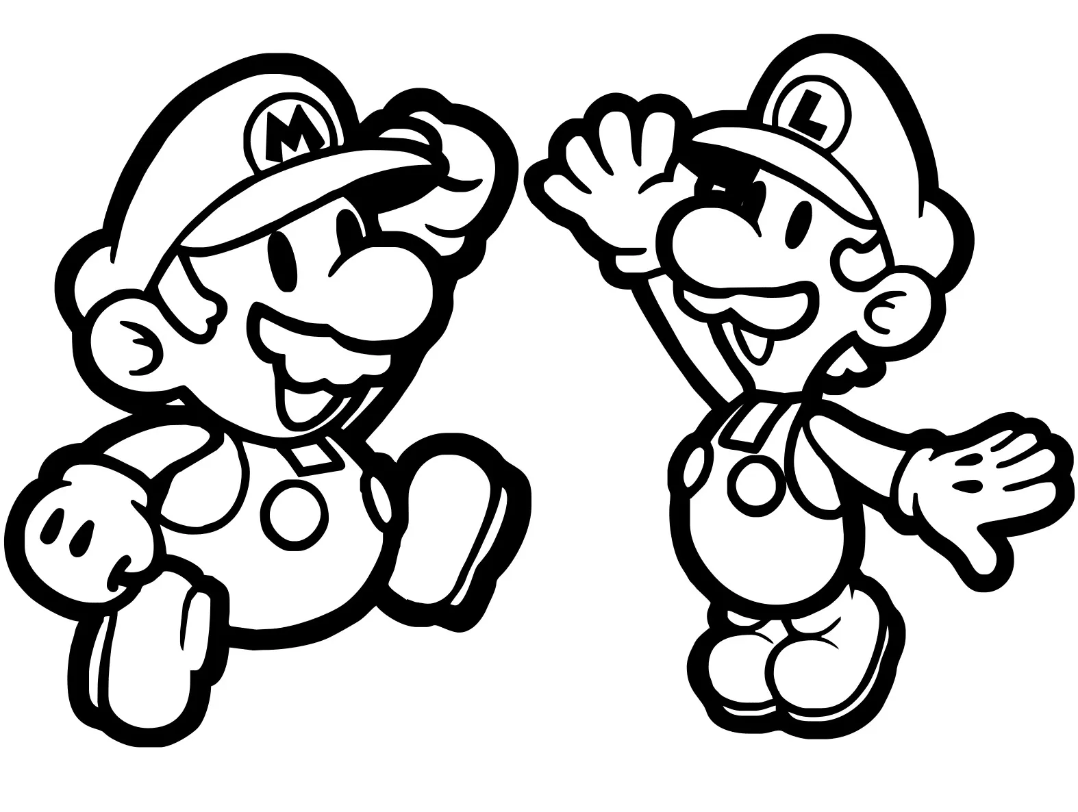 coloriage Luigi pour primaire