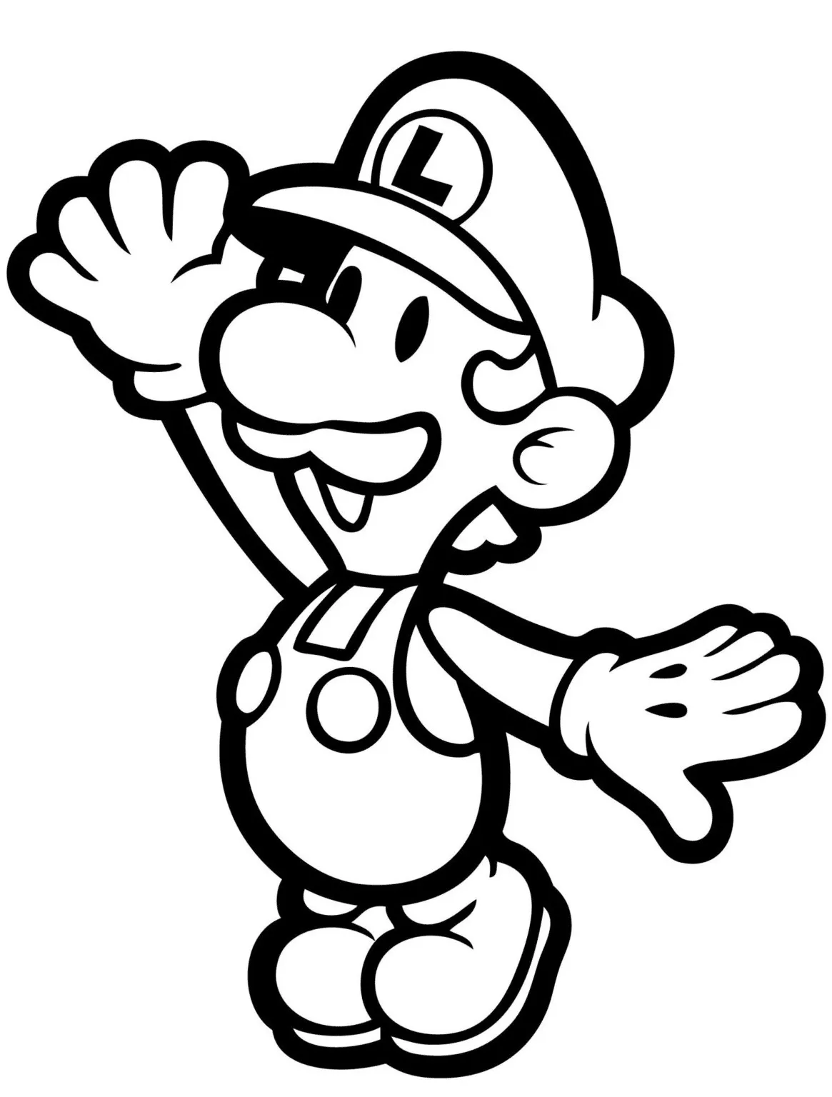 coloriage Luigi pour enfant de 8 ans 1