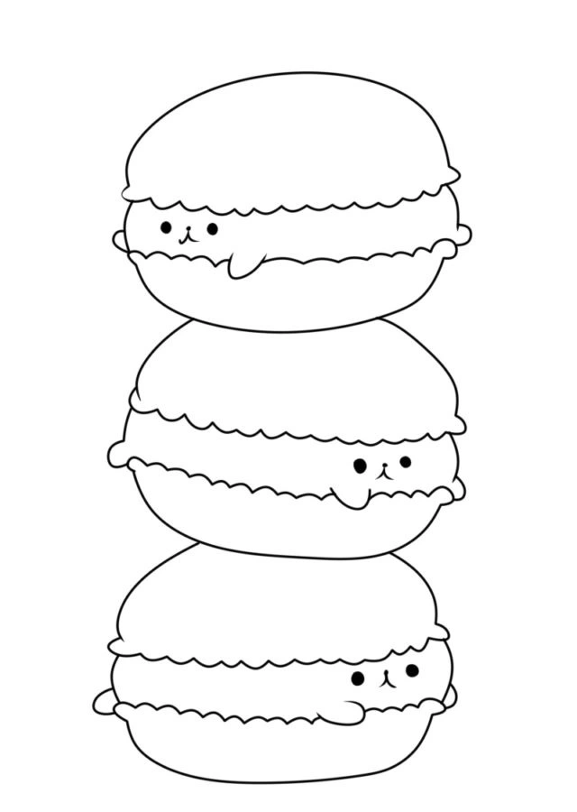 coloriage Macaron et dessins